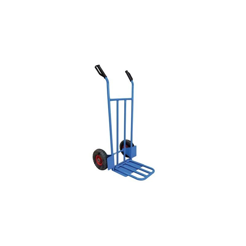 foto del prodotto bravetta carrello portacasse sponda hand pneum. mm 255x75 d.metallo f.mm 20 cm 119x47