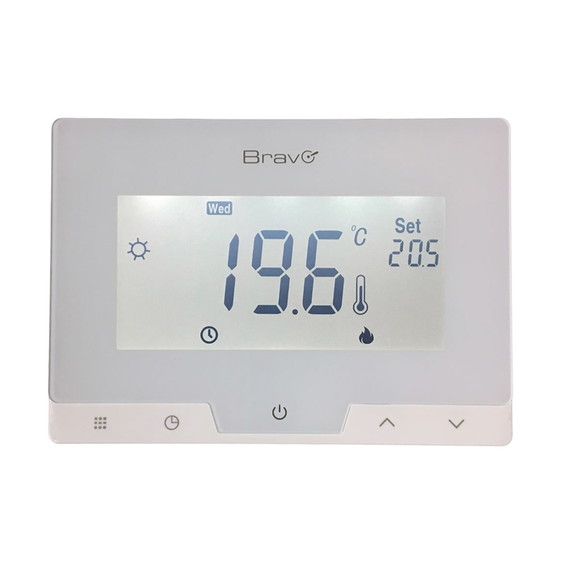 foto del prodotto bravo glam 93003110 cronotermostato digitale display 3.78 programmazione automatica o manuale