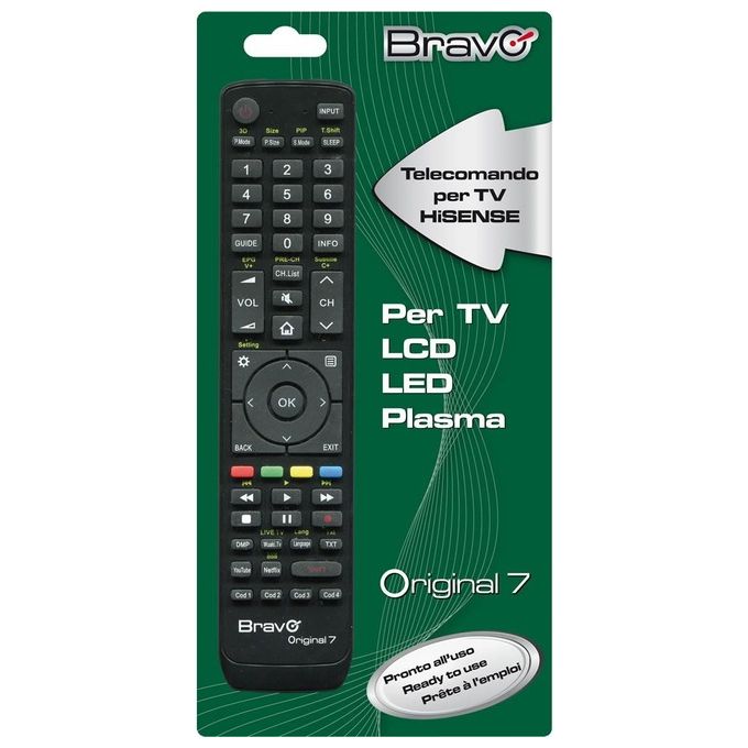 foto del prodotto bravo telecomando universale compatibile con hisense