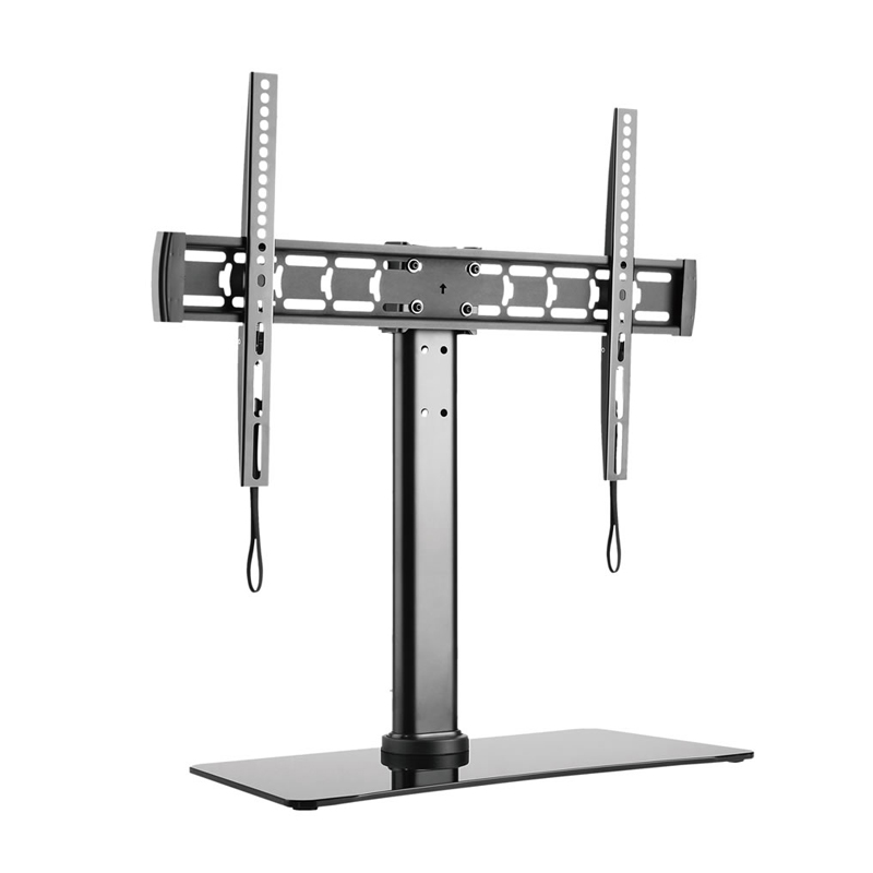 foto del prodotto bravo tv stand 1 staffa da tavolo con base in cristallo temperato per tv 32 55 max 40 kg vesa 600x400