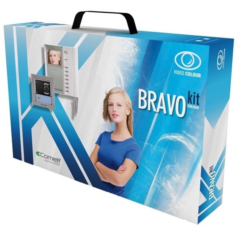 foto del prodotto bravokit monofamiliare a colori pulsantiera ikall comelit cod. 8184i