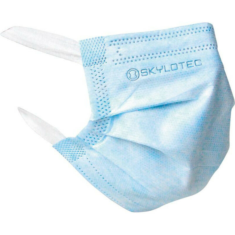 foto del prodotto breasey med iir classic respiratory mask. azzurro. scatola di 50 pezzi.