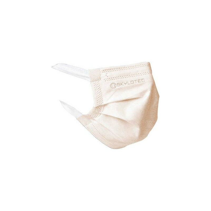 foto del prodotto breasey med iir classic respiratory mask. beige sabbia. scatola di 50 pezzi.