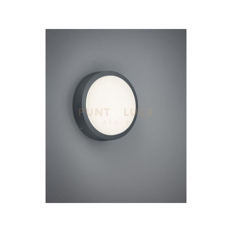 foto del prodotto breg plafoniera led da esterno fusione di alluminio antracite d. 20cm ip54 8,5w 1x 850lm, 3000k