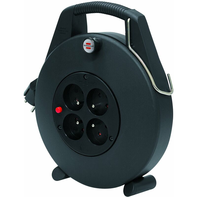 foto del prodotto brennenstuhl 1102501 confort line cl l avvolgicavo, 5 m, h05vv f 3g1,0, nero, 1102701