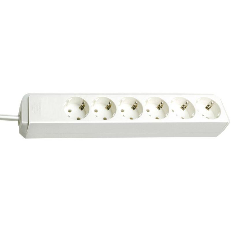 foto del prodotto brennenstuhl 1159420015 multipresa 6 scomparti bianco schuko 1 pz.