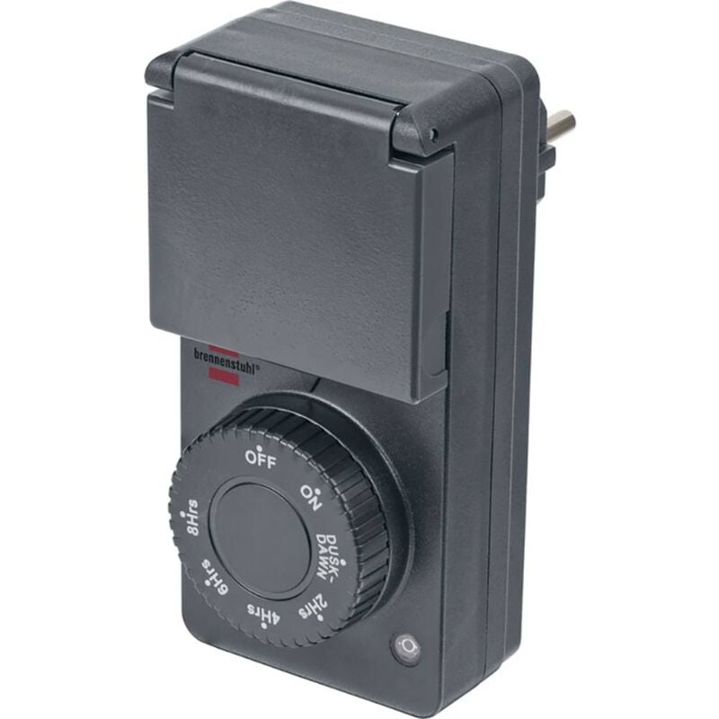 foto del prodotto brennenstuhl 1506120 temporizzatore analogico 1800 w ip44 funzione tramonto