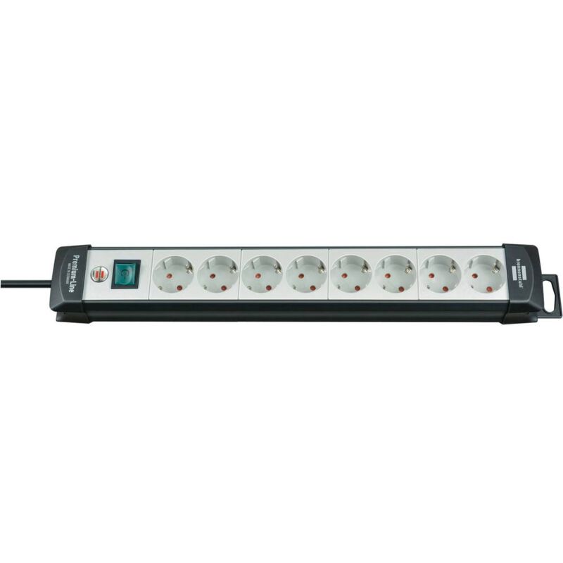 immagine 0 del prodotto brennenstuhl 1951580101 multipresa con interruttore 8 scomparti nero, bianco schuko 1 pz.