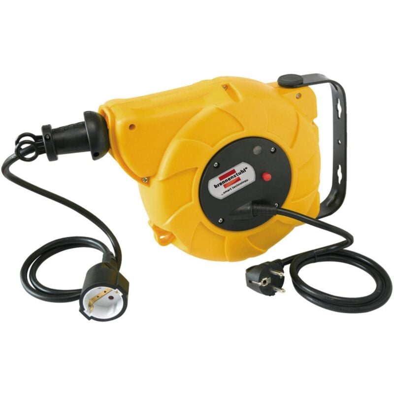 foto del prodotto brennenstuhl a1941251201241020300 1241020300 enrollacables carrete autom tico ip20 h05vv f3g1,5 con cable de 9 2 m, multicolor, 28 x 12,5 x 22 cm
