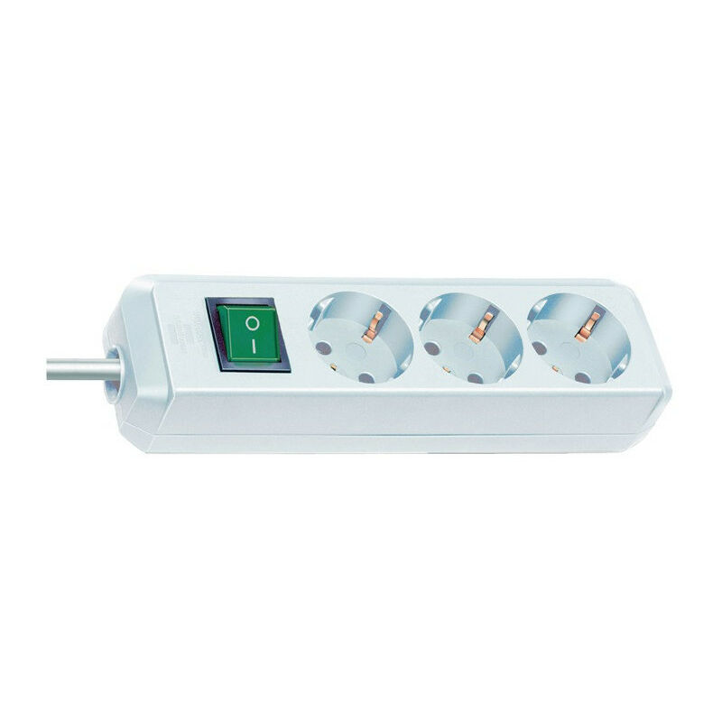 foto del prodotto brennenstuhl eco linea 16 a 250 v steckd.3 interruttore con interruttore da 1,5 m h05vv f 3x1,5 mm 
