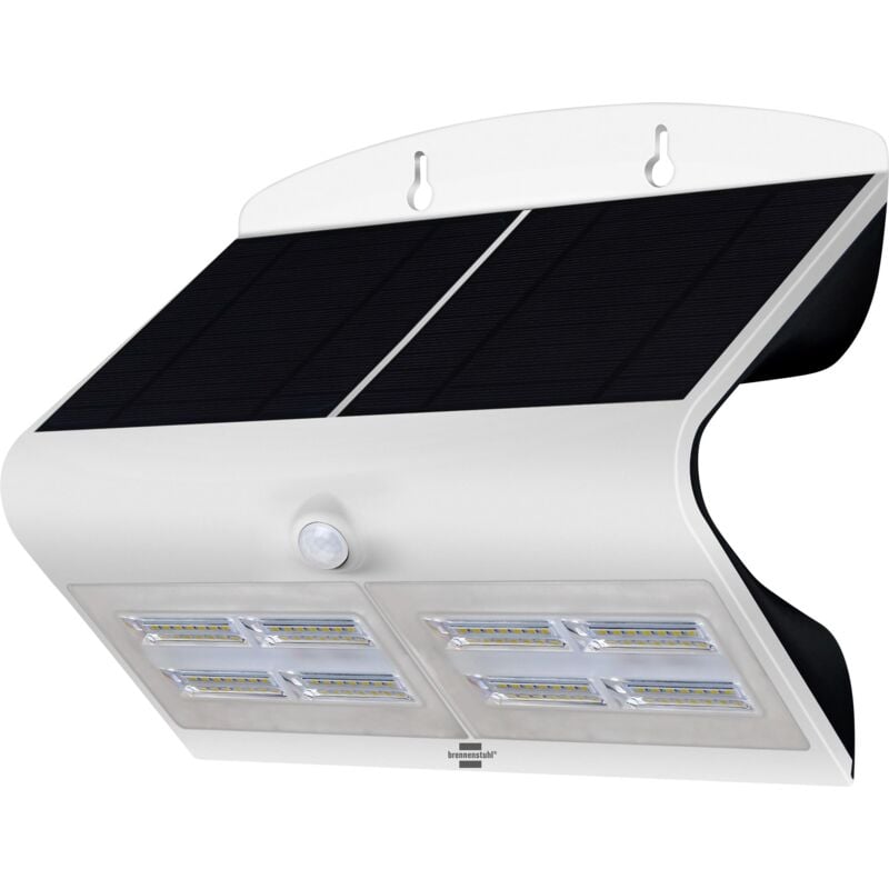 foto del prodotto brennenstuhl faretto solare led da esterno con sensore di movimento sol wave 800, lampada a led esterno con sensore crepuscolare e pannello solare,
