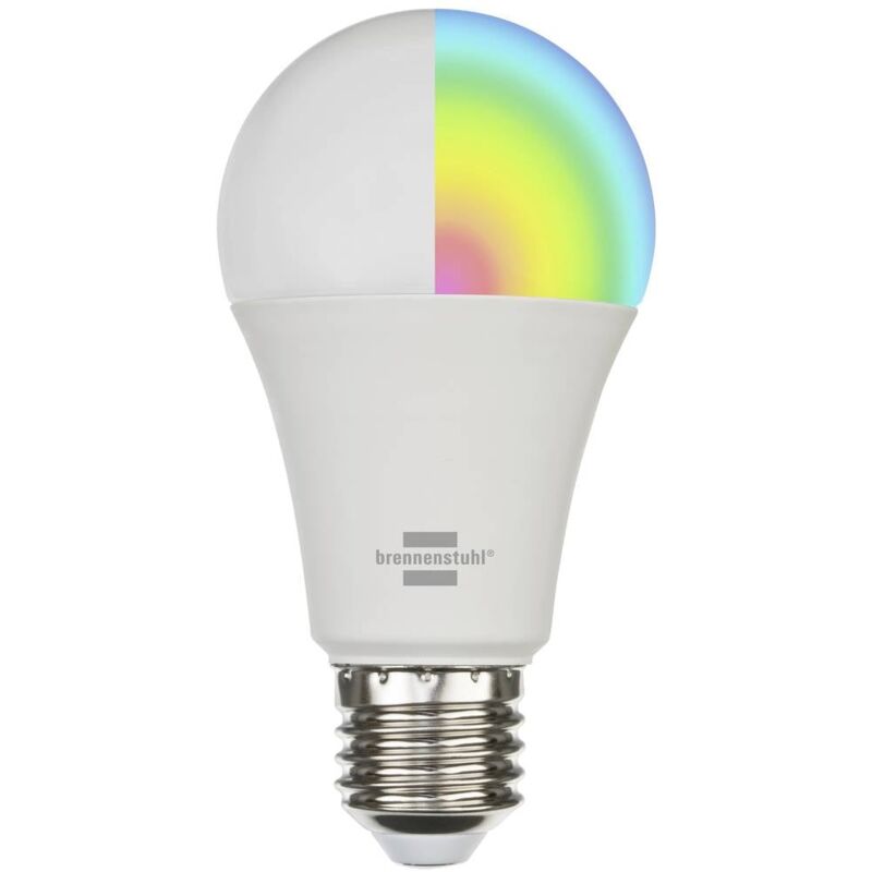 foto del prodotto brennenstuhl lampadina led erp f a g smart connect e27 bianco freddo, bianco caldo, rgb