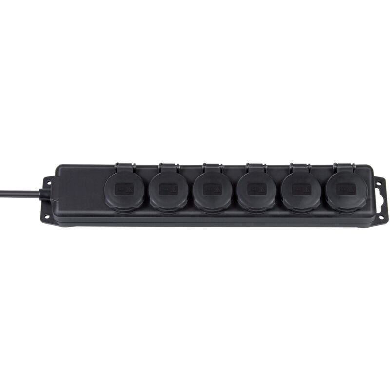 foto del prodotto brennenstuhl prese multipla di distribuzione corrente 6 prese nero 2m h07rn f 3g1,5
