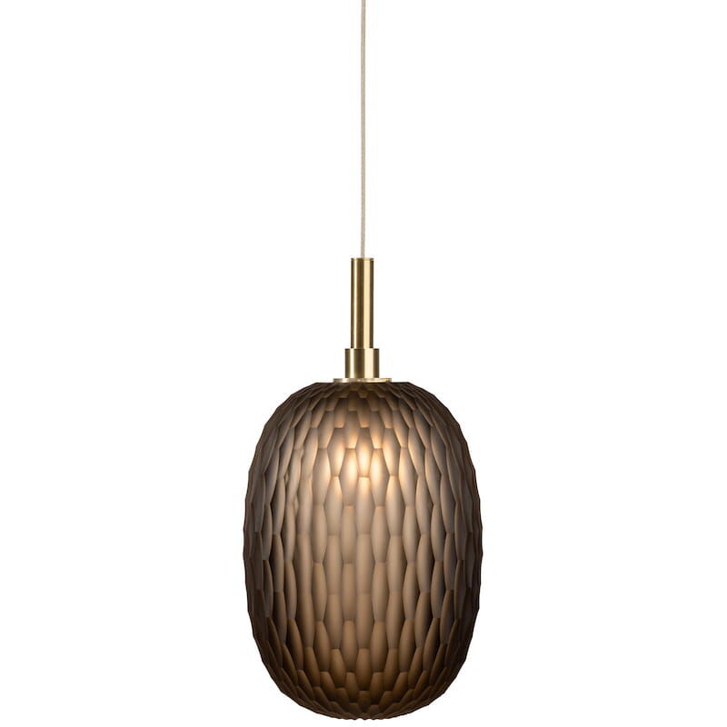 foto del prodotto brenta elegante lampada a sospensione nera, 21 cm