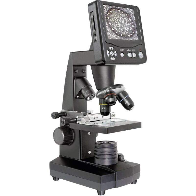 foto del prodotto bresser microscopio digitale 500 x optik lcd micro luce riflessa, luce trasmessa