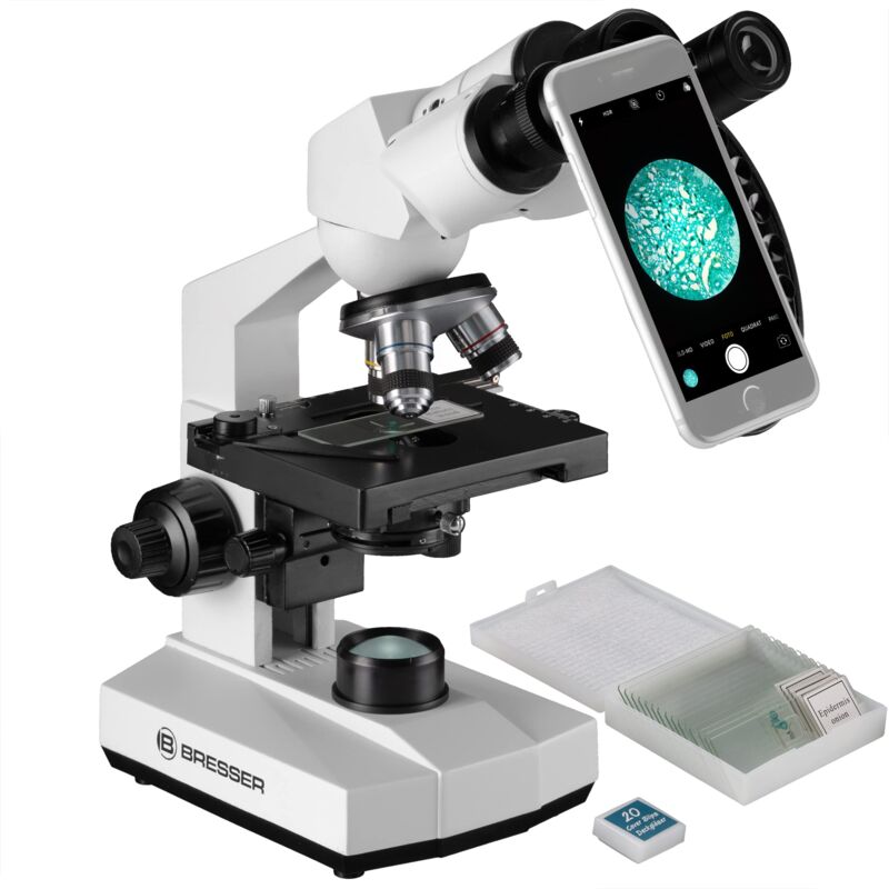 foto del prodotto bresser microscopio erudit basic bino 40x 400x
