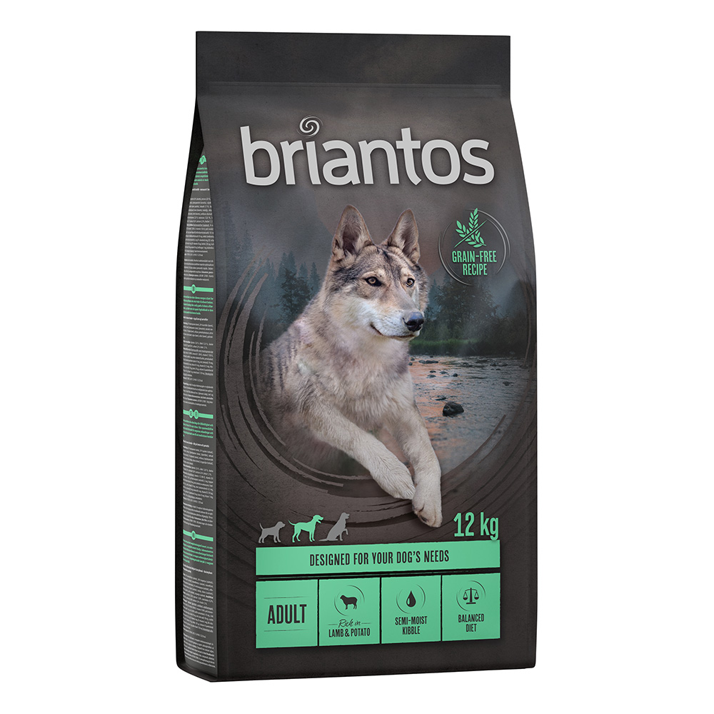 foto del prodotto briantos adult agnello patate senza cereali crocchette cane 12 kg