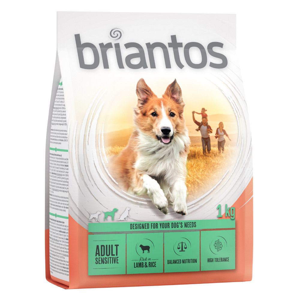 foto del prodotto briantos adult sensitive agnello riso crocchette per cane 1 kg
