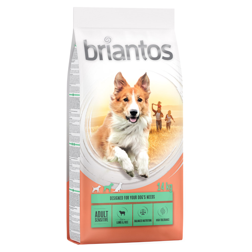 foto del prodotto briantos adult sensitive agnello riso crocchette per cane 14 kg