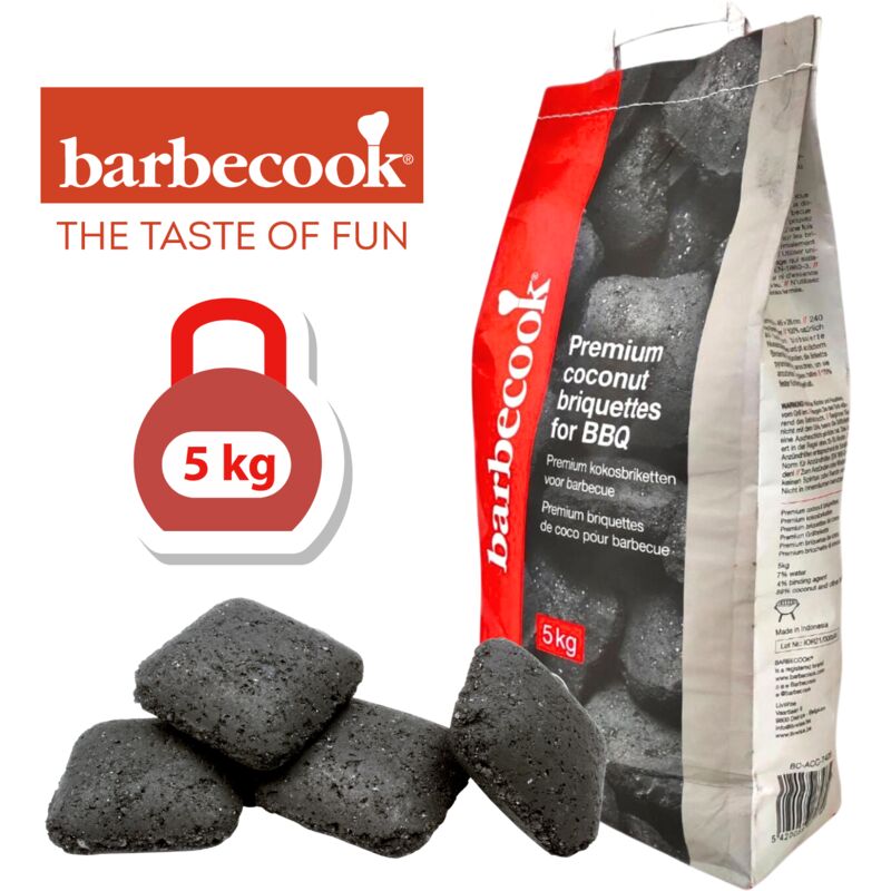 foto del prodotto bricchetti gusci noce di cocco carbonella barbecue 5 kg