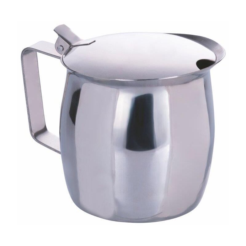 foto del prodotto bricco in acciaio inox 18 10 6tz 650ml con coperchio