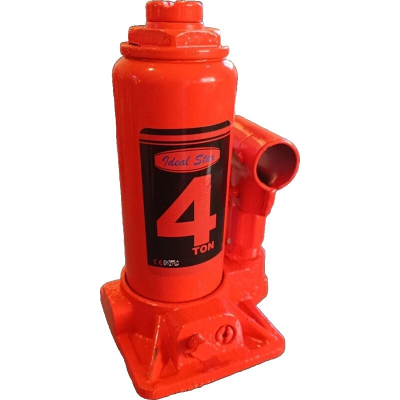 foto del prodotto brico dea - cric martinetto sollevatore idraulico a bottiglia a doppio pistone portata 4 ton