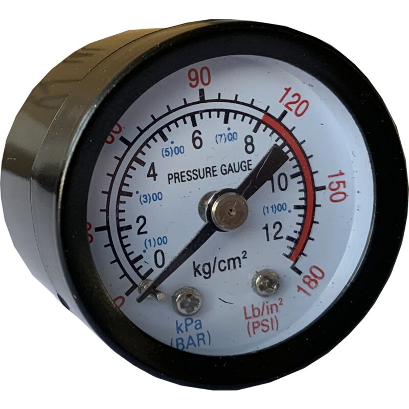 foto del prodotto brico dea manometro di ricambio per compressore 6 lt ideal star 40 mm per codice 0077002