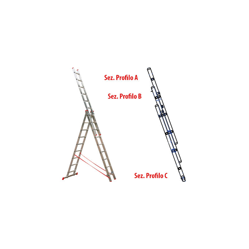 foto del prodotto brico dea scale alu brixo step up triplici 3x13