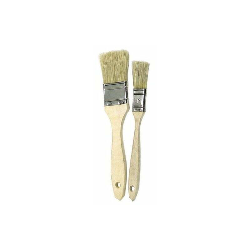 foto del prodotto brico spazzola doppia setola bianca n. 12 larghezza setola 19 mm. 