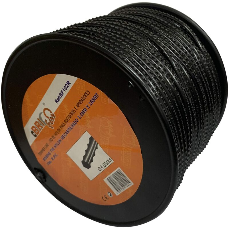 foto del prodotto bricoferr bf102r rasafilo 3 mm x 168 metri, a dente di sega 