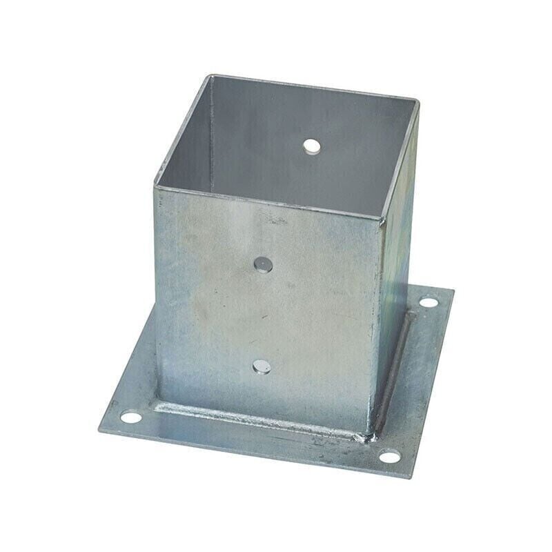 foto del prodotto bricolegnostore staffa a bicchiere x fissaggio su cemento portapilastro a bicchiere 161 x 161 mm