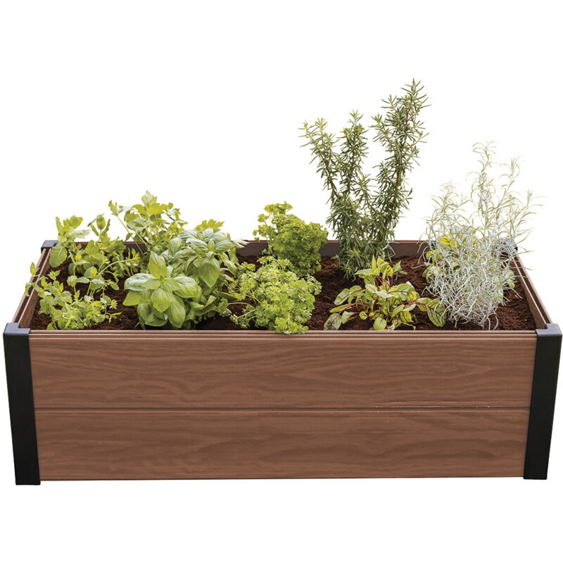 foto del prodotto bricoline keter vaso da fiori bordo per prato da giardino 106x50 cm