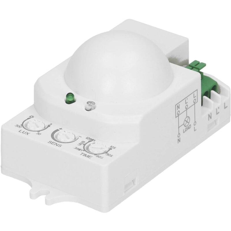 foto del prodotto bricoline orno or cr 208 mini a microonde sensore movimento interno a 360 gradi con sensore crepuscolare led compatibile