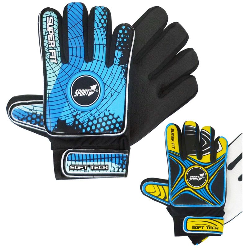 foto del prodotto bricoshop24 guanti da portiere calcio per bambino misura s m guanti calcetto imbottiti