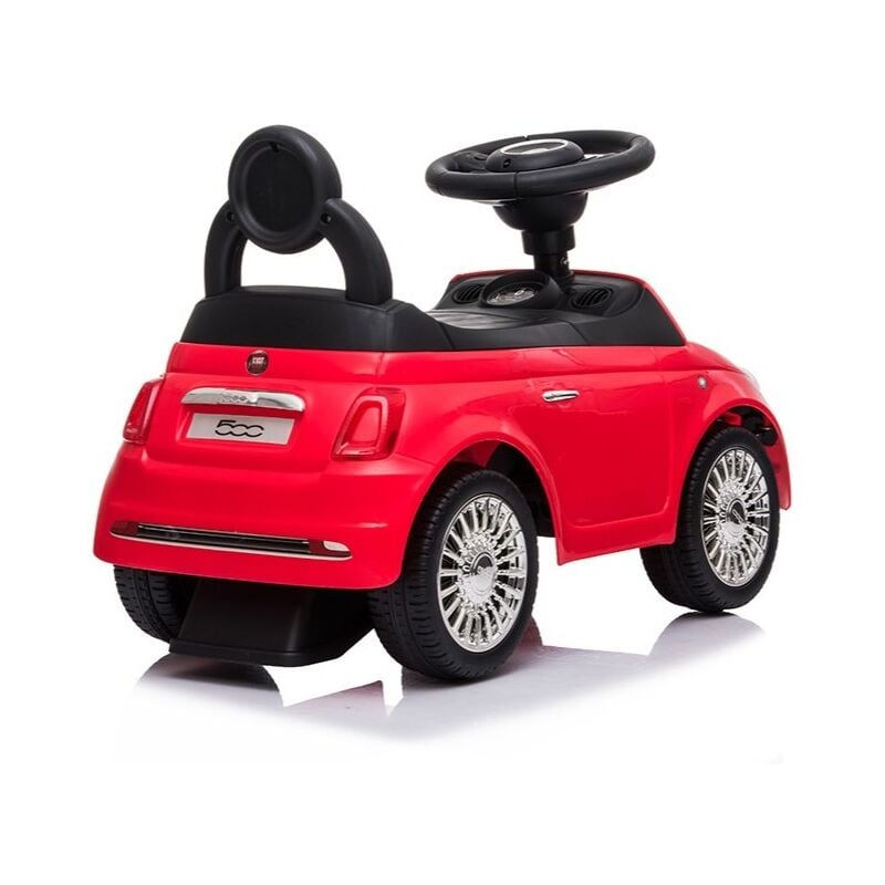 foto del prodotto bricoshop24 macchina cavalcabile per bambini primi passi fiat 500 rosso