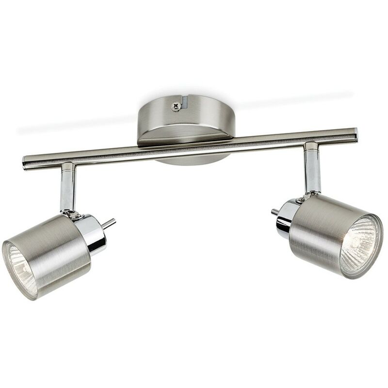 foto del prodotto bricoshop24 philips lampadario a 2 faretti led gu10 da soffitto cucina soggiorno lampadina