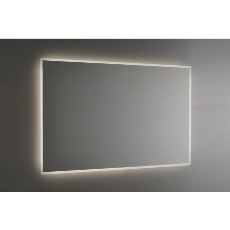 foto del prodotto bricoshop24 - specchio con illuminazione led 80x60 rettangolare arredo bagno moderno
