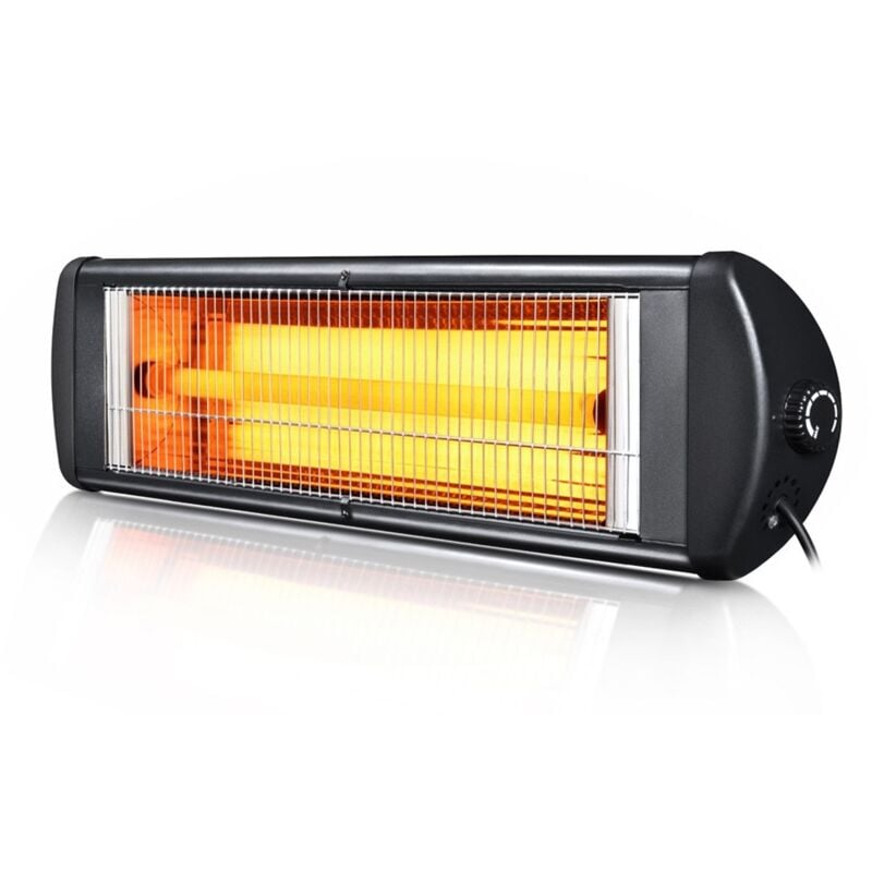 foto del prodotto bricoshop24 stufa elettrica quarzo 2300 w 84x10x20 cm basso consumo ip55 da parete