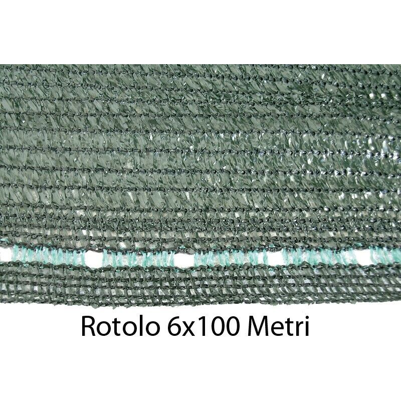 foto del prodotto bricoshop24 telo ombreggiante 6x100 metri verde per recinzione copertura rete oscurante