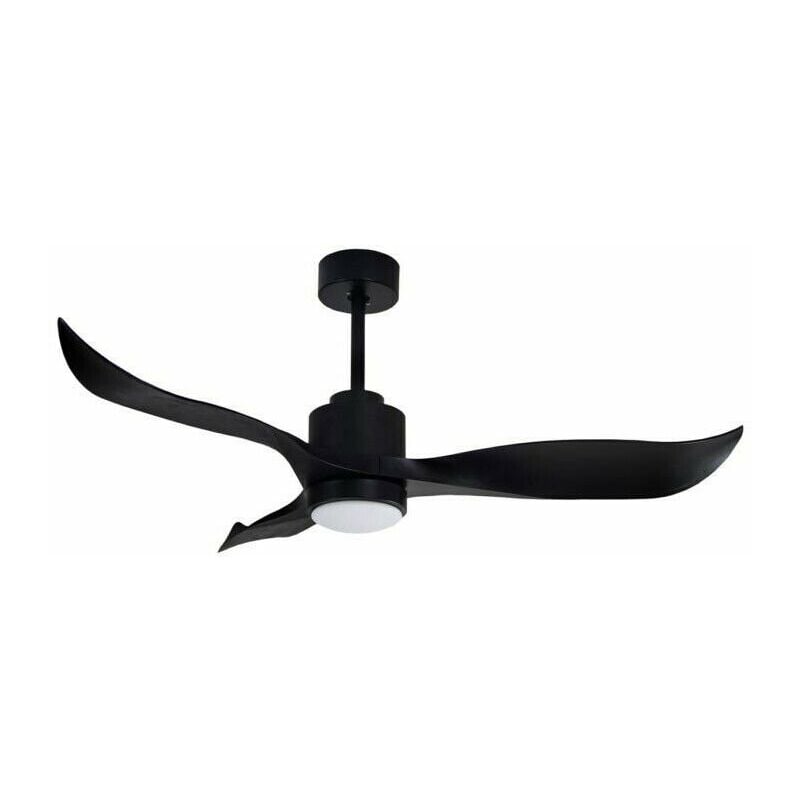 foto del prodotto bricoshop24 ventilatore da soffitto con luce led cambia colore integrata 5 velocit color nero