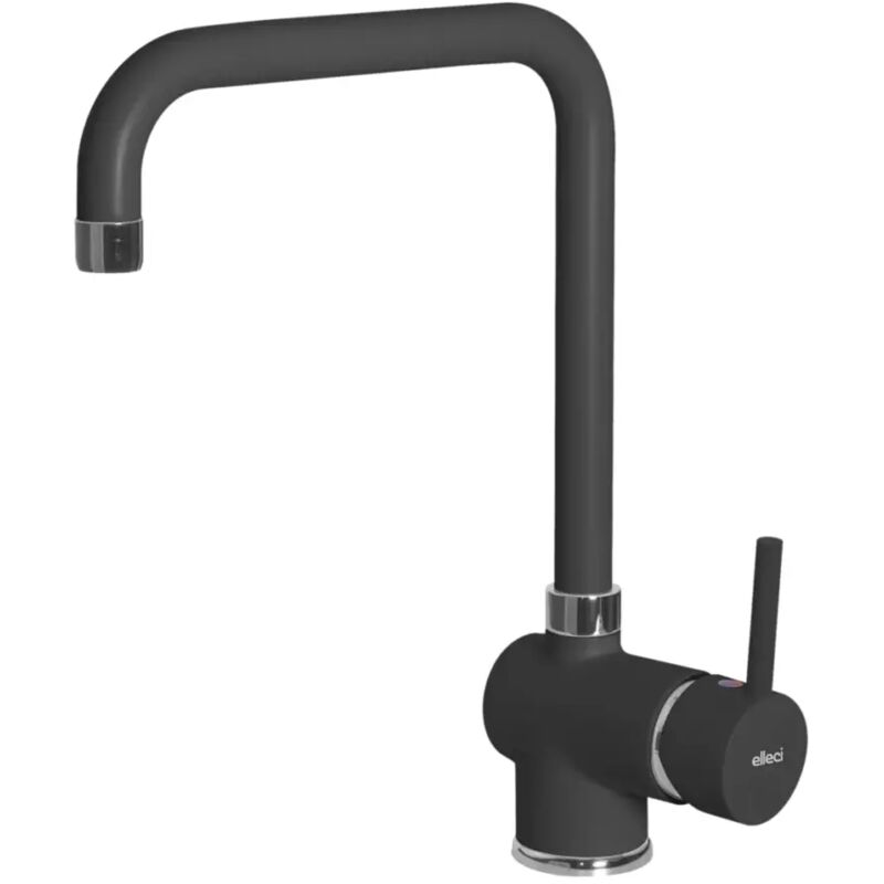 foto del prodotto bridge. colore del prodotto: nero, materiale del rubinetto: vitrotek, controllo del flusso d'acqua: leva sanitaria. altezza (max): 36 cm, altezza sopra la superficie di fissaggio ... - mgksen40 - elleci