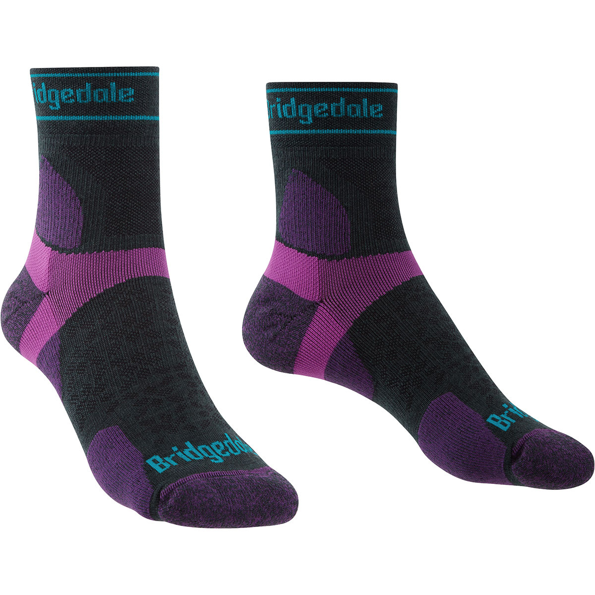 foto del prodotto bridgedale donna calze 3 4 sportive con lana merino ultraleggere t2