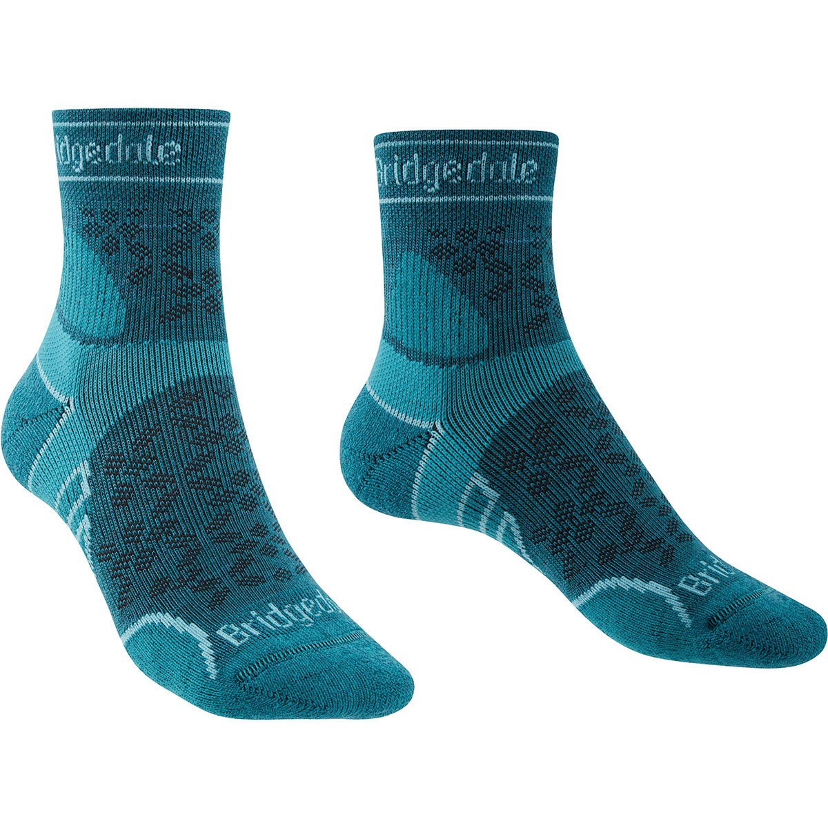 foto del prodotto bridgedale donna calze sportive 3 4 in lana merino leggere t2