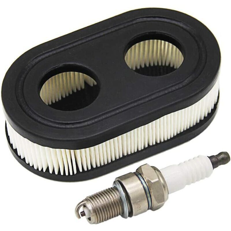 foto del prodotto briggs stratton filtro dell aria e candele per motori 550e 550ex serie eco plus 575ex sostituisce 798339 798452 593260 093000er 09p0000 motore 4247