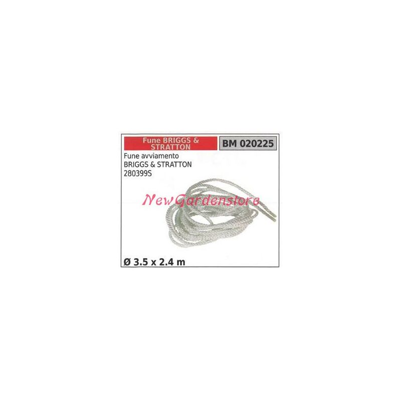 foto del prodotto briggs stratton fune avviamento briggs stratton 280399s 3.5 x 2.4m 020225