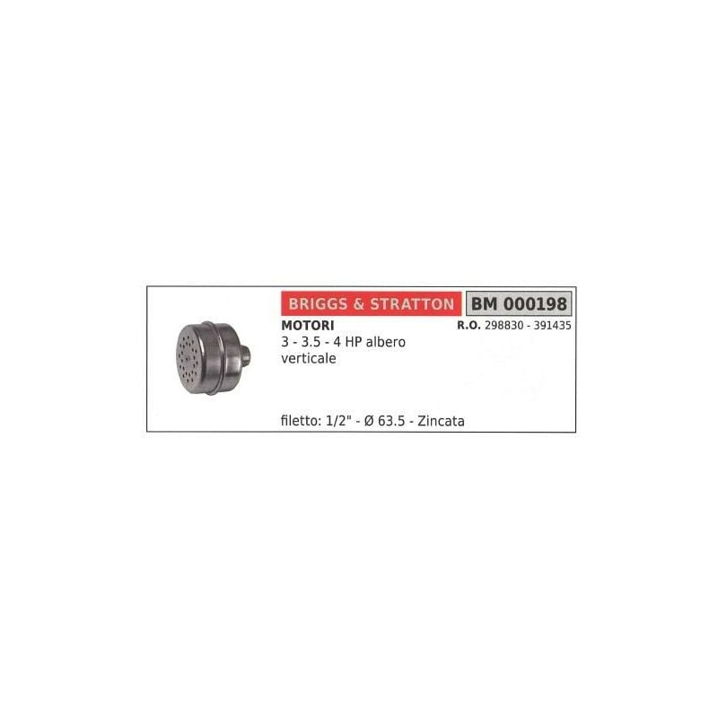 foto del prodotto briggs stratton marmitta b s tagliaerba tosaerba rasaerba 3 3.5 4 hp albero verticale 000198
