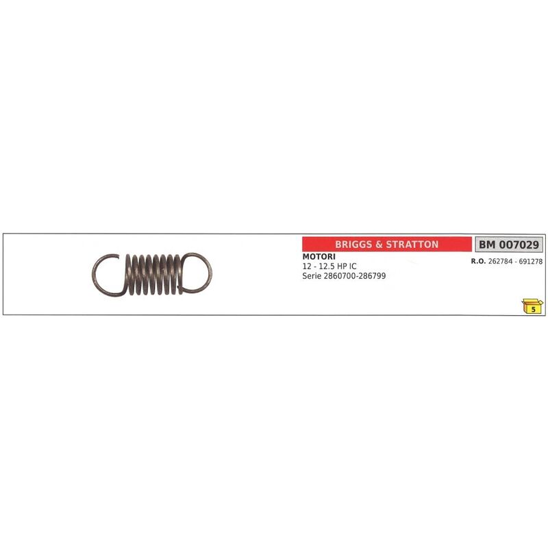foto del prodotto briggs stratton molla regolatore di giri per motore trattorino 12 hp 007029