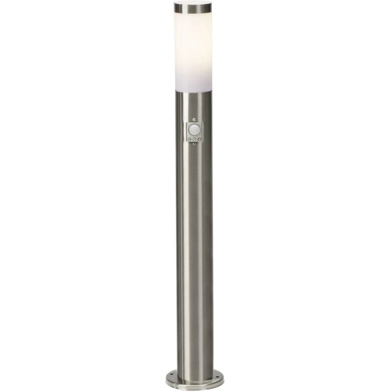 foto del prodotto brilliant 43699 82 chorus lampada da terra per esterni con rilevatore di movimento led monocolore e27 10 w acciaio in