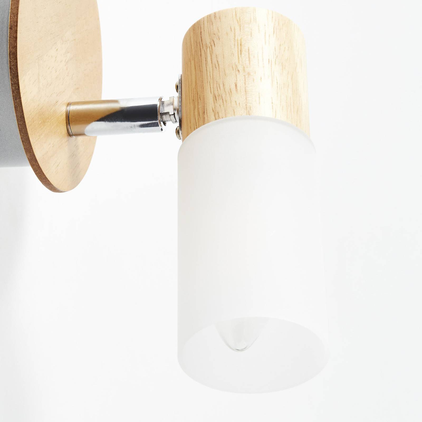 foto del prodotto brilliant faretto da parete babsan, 10 cm, legno chiaro, bamb 