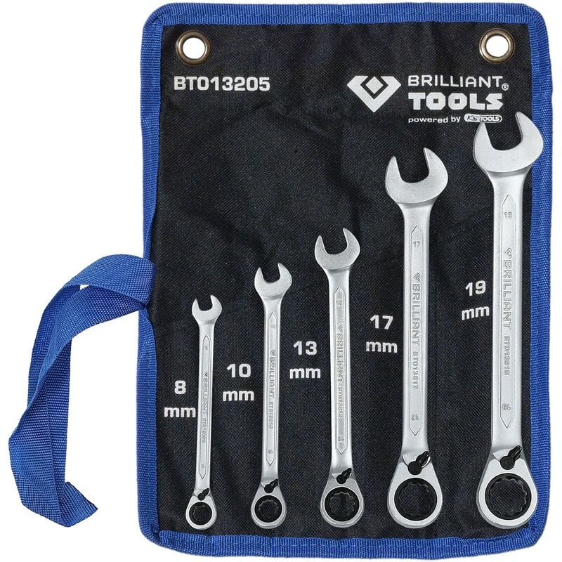 foto del prodotto brilliant tools bt013205 bt013205 set di chiavi a cricchetto ad anello misura metrica 8 53 mm
